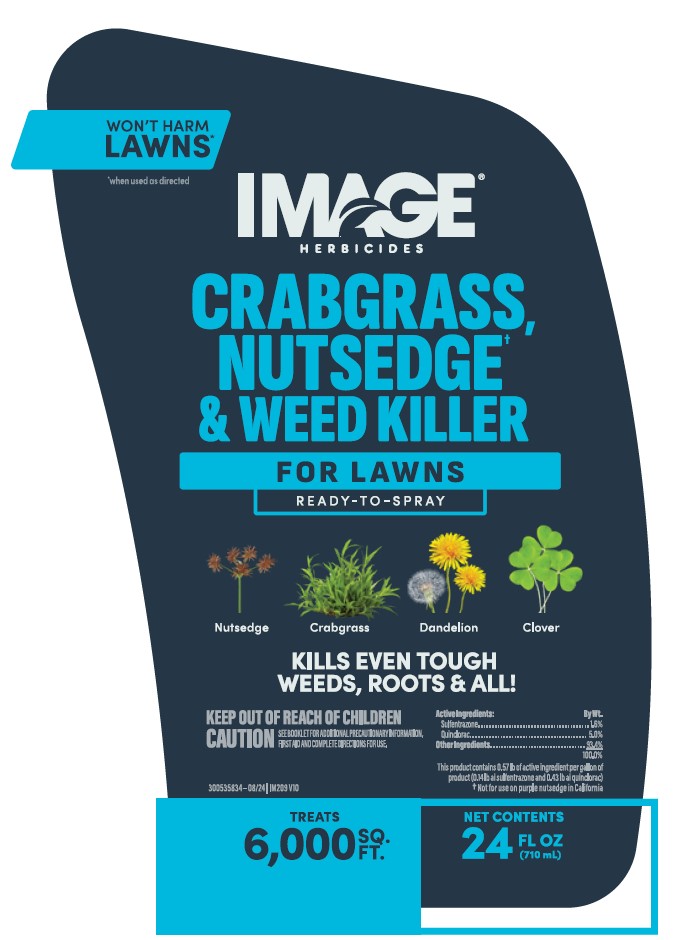 IMAGE Crabgrass Nutsedge  Weed Killer for Lawns RTS 24 fl oz